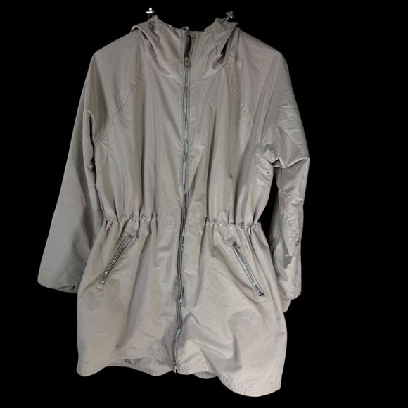 Athleta Abalone Tan Rain/Utility Jacket Sz M - Picture 1 of 9